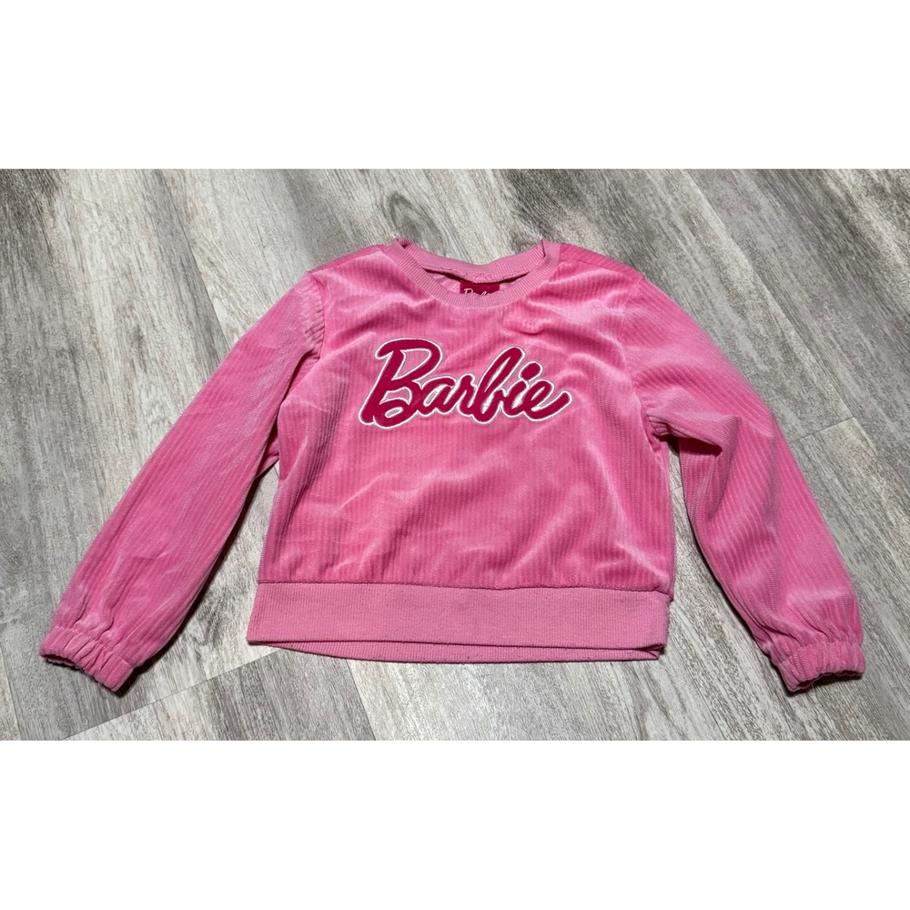 Barbie girls 4T‎ pink crewneck sweater